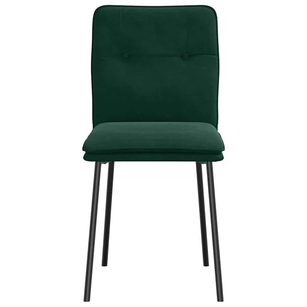 vidaXL Eetkamerstoelen 4 st fluweel lichtgrijs