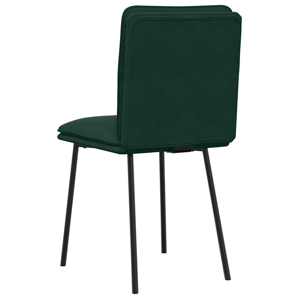 vidaXL Eetkamerstoelen 4 st fluweel lichtgrijs