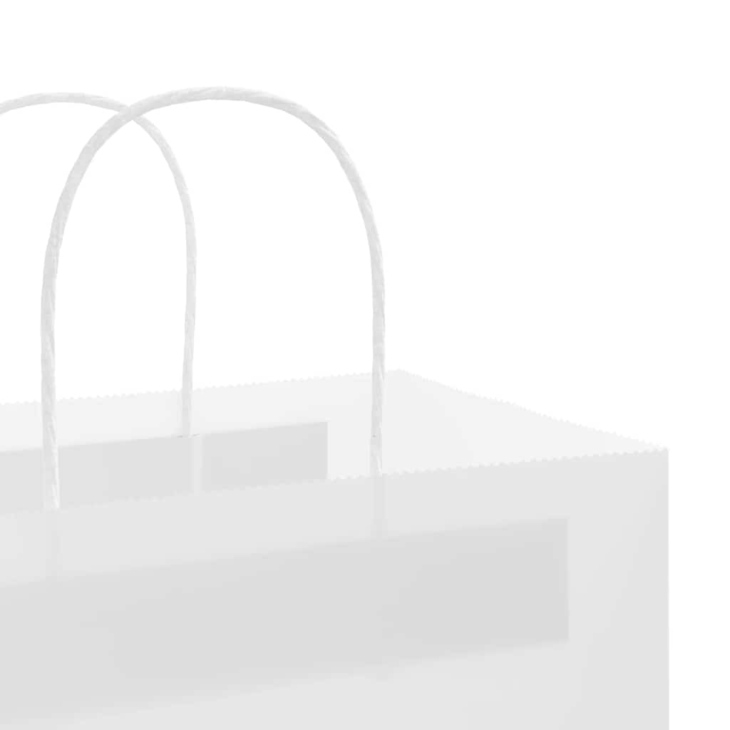 vidaXL Papieren zakken 50 st met hengsels 18x8x22 cm bruin