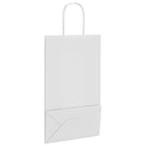 vidaXL Papieren zakken 50 st met hengsels 18x8x22 cm bruin