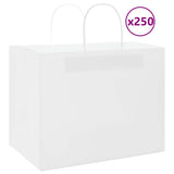 vidaXL Papieren zakken 50 st met hengsels 18x8x22 cm bruin