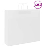 vidaXL Papieren zakken 50 st met hengsels 18x8x22 cm bruin