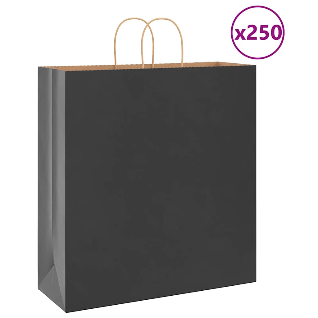 vidaXL Papieren zakken 50 st met hengsels 18x8x22 cm bruin