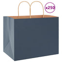 vidaXL Papieren zakken 50 st met hengsels 18x8x22 cm bruin