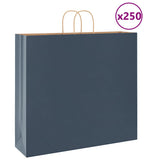 vidaXL Papieren zakken 50 st met hengsels 18x8x22 cm bruin