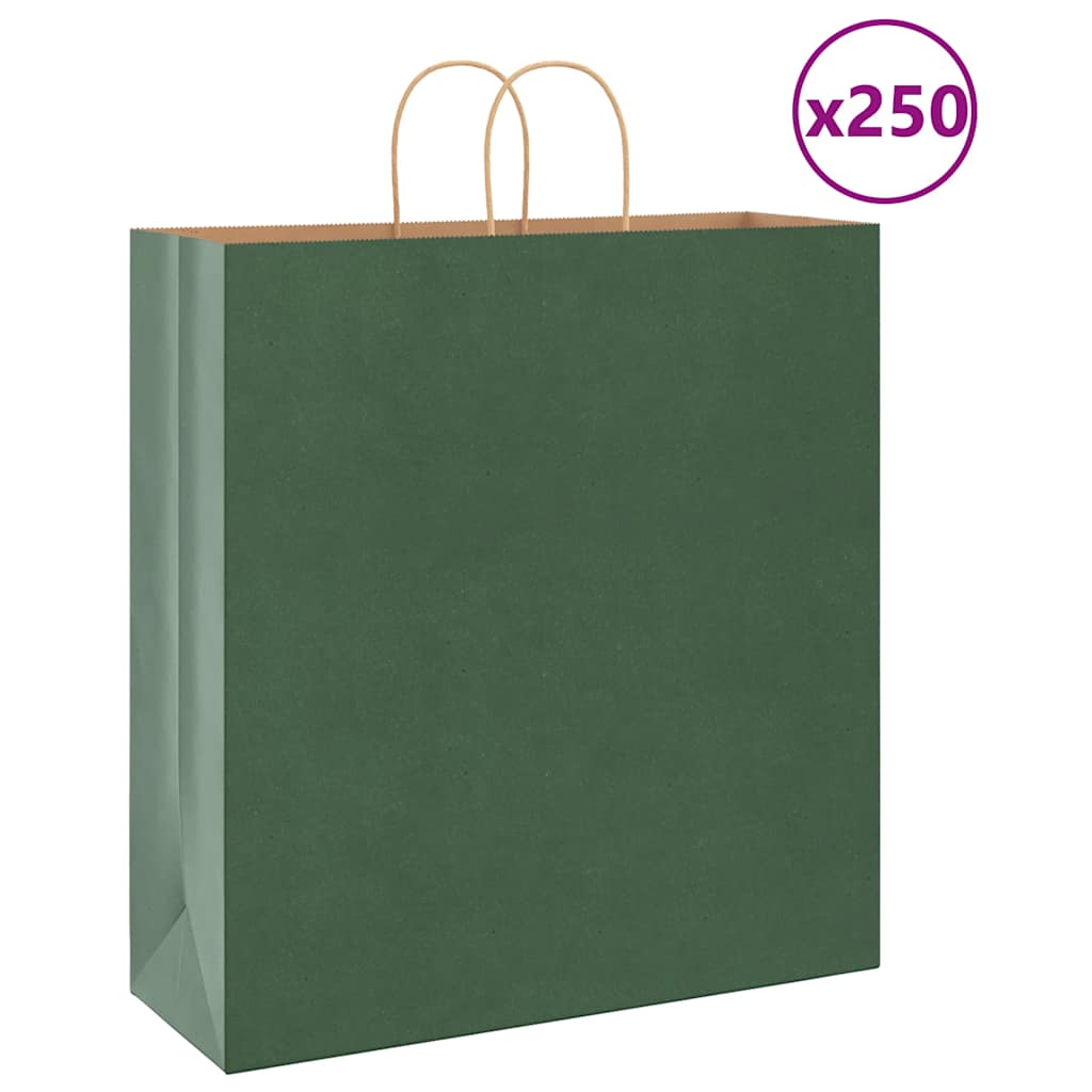 vidaXL Papieren zakken 50 st met hengsels 18x8x22 cm bruin