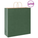 vidaXL Papieren zakken 50 st met hengsels 18x8x22 cm bruin