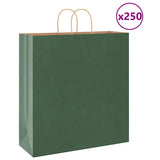 vidaXL Papieren zakken 50 st met hengsels 18x8x22 cm bruin