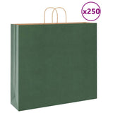 vidaXL Papieren zakken 50 st met hengsels 18x8x22 cm bruin