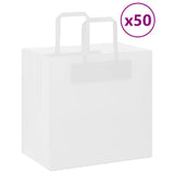 vidaXL Papieren zakken 50 st met hengsels 15x8x21 cm bruin