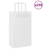 vidaXL Papieren zakken 50 st met hengsels 15x8x21 cm bruin