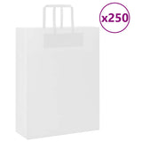 vidaXL Papieren zakken 50 st met hengsels 15x8x21 cm bruin