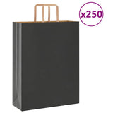 vidaXL Papieren zakken 50 st met hengsels 15x8x21 cm bruin