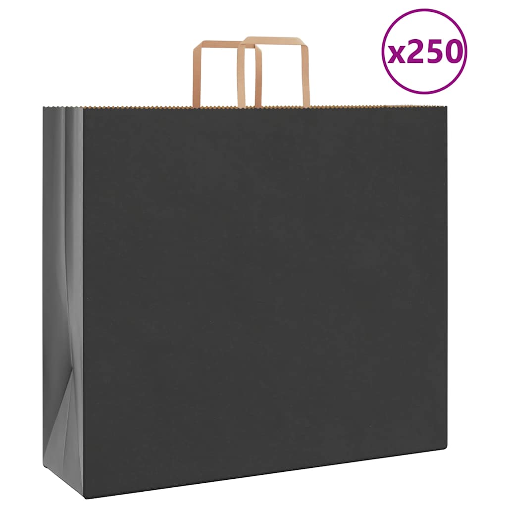 vidaXL Papieren zakken 50 st met hengsels 15x8x21 cm bruin