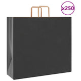 vidaXL Papieren zakken 50 st met hengsels 15x8x21 cm bruin