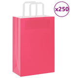 vidaXL Papieren zakken 50 st met hengsels 15x8x21 cm bruin