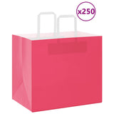 vidaXL Papieren zakken 50 st met hengsels 15x8x21 cm bruin