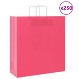 vidaXL Papieren zakken 50 st met hengsels 15x8x21 cm bruin