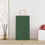 vidaXL Papieren zakken 50 st met hengsels 15x8x21 cm bruin