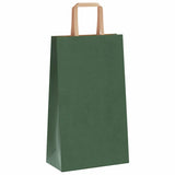 vidaXL Papieren zakken 50 st met hengsels 15x8x21 cm bruin