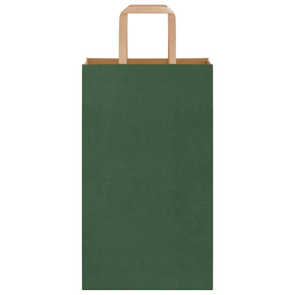 vidaXL Papieren zakken 50 st met hengsels 15x8x21 cm bruin