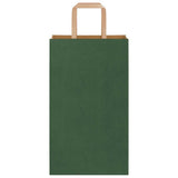 vidaXL Papieren zakken 50 st met hengsels 15x8x21 cm bruin