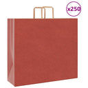 vidaXL Papieren zakken 50 st met hengsels 15x8x21 cm bruin