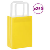 vidaXL Papieren zakken 50 st met hengsels 15x8x21 cm bruin