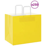 vidaXL Papieren zakken 50 st met hengsels 15x8x21 cm bruin