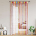 vidaXL Draadgordijnen 2 st 140x250 cm wit