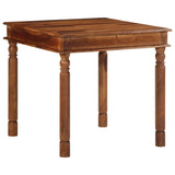 vidaXL Dining Table 80x80x77 cm Solid Acacia Wood
