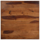 vidaXL Dining Table 80x80x77 cm Solid Acacia Wood