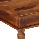 vidaXL Dining Table 80x80x77 cm Solid Acacia Wood