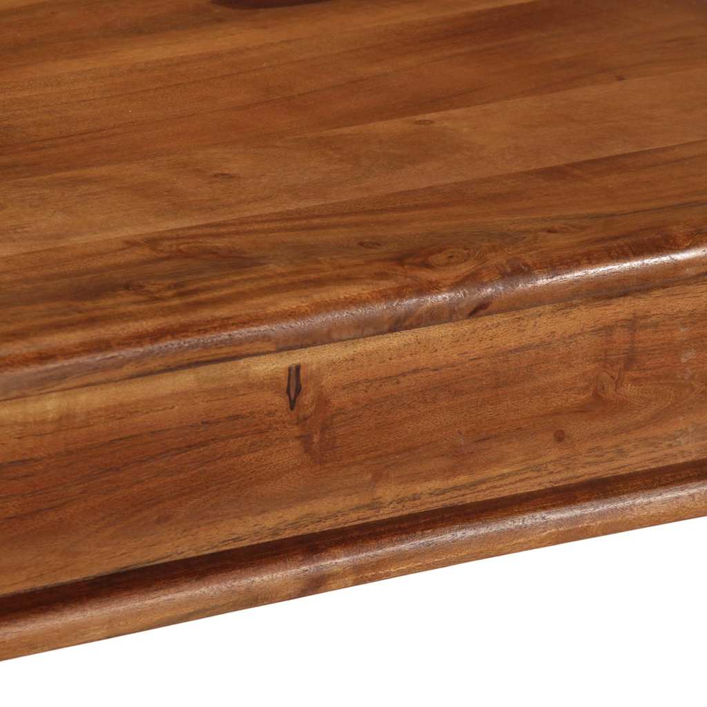 vidaXL Dining Table 80x80x77 cm Solid Acacia Wood