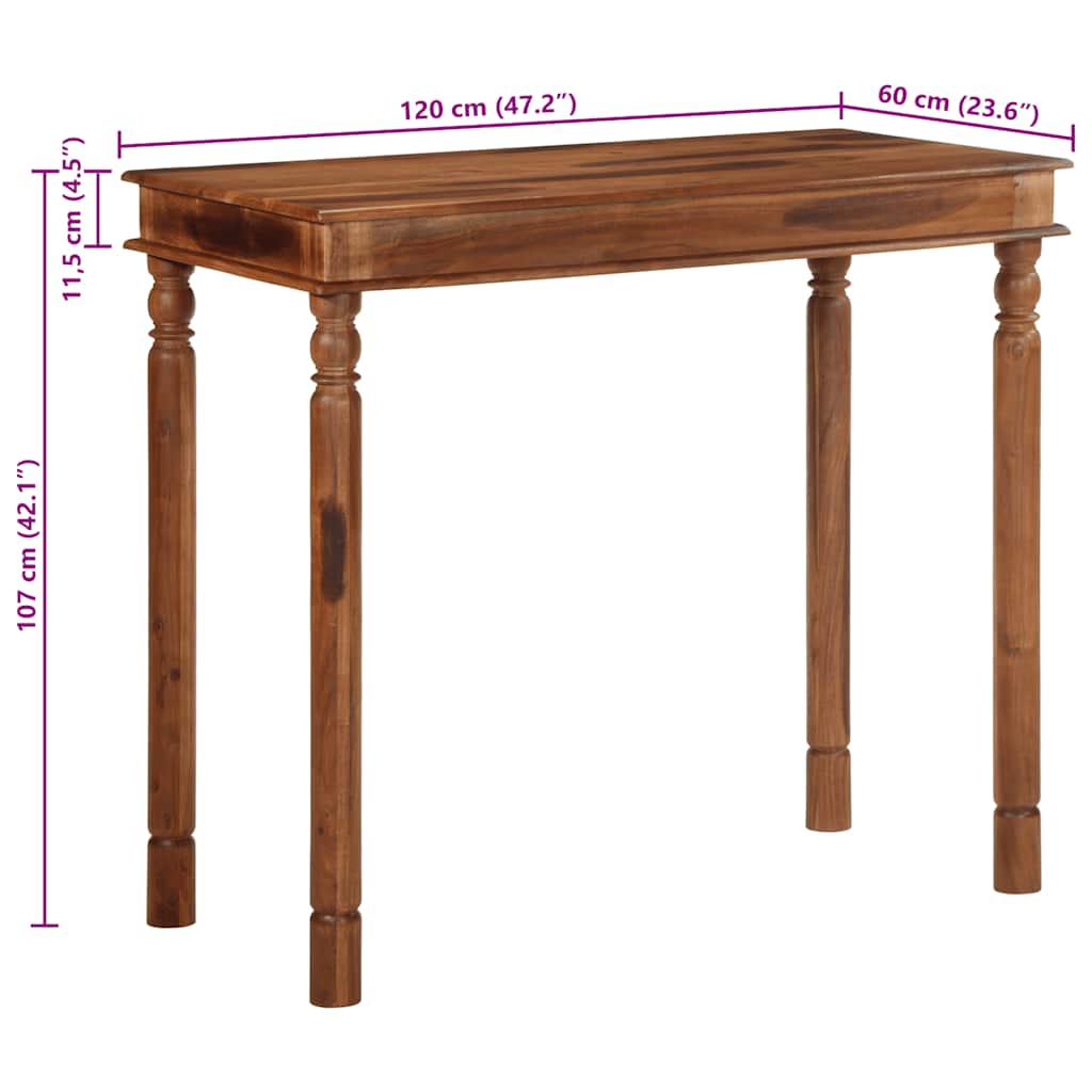 vidaXL Bartafel 120x60x107 cm massief acaciahout