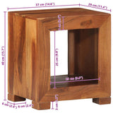 vidaXL Side table 37x29x40 cm solid acacia wood