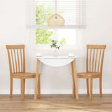 vidaXL Dining Chairs with Cushions 2 pcs Solid Rubberwood Brown