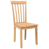 vidaXL Dining Chairs with Cushions 2 pcs Solid Rubberwood Brown