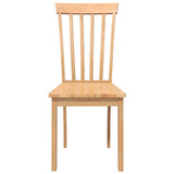 vidaXL Dining Chairs with Cushions 2 pcs Solid Rubberwood Brown