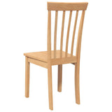 vidaXL Dining Chairs with Cushions 2 pcs Solid Rubberwood Brown