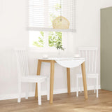 vidaXL Dining Chairs with Cushions 2 pcs Solid Rubberwood Brown