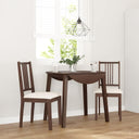 vidaXL Eetkamerstoelen met kussens 2 st massief hout wit