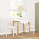 vidaXL Eetkamerstoelen met kussens 2 st massief hout rubber bruin