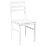 vidaXL Eetkamerstoelen met kussens 2 st massief hout rubber bruin