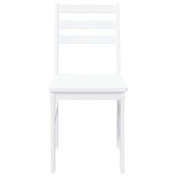 vidaXL Eetkamerstoelen met kussens 2 st massief hout rubber bruin