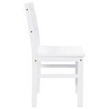 vidaXL Eetkamerstoelen met kussens 2 st massief hout rubber bruin
