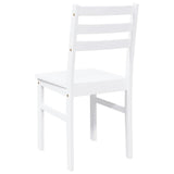 vidaXL Eetkamerstoelen met kussens 2 st massief hout rubber bruin