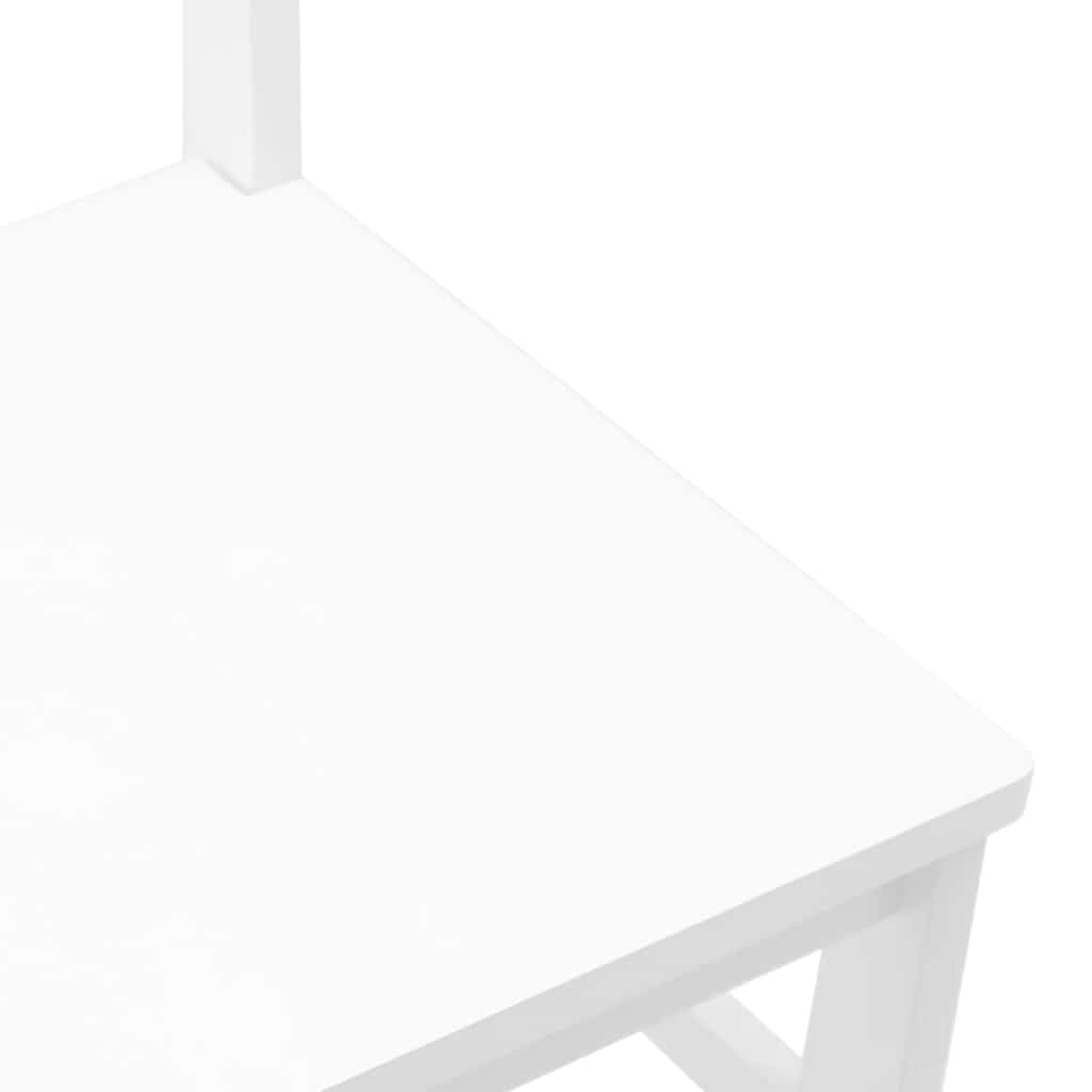 vidaXL Eetkamerstoelen met kussens 2 st massief hout rubber bruin