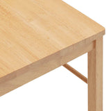 vidaXL Eetkamerstoelen met kussens 2 st massief hout rubber bruin