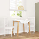 vidaXL Eetkamerstoelen met kussens 2 st massief hout rubber bruin
